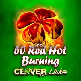50 Red Hot Burning Clover Links slot icon by Novomatic, available at Casombie Casino