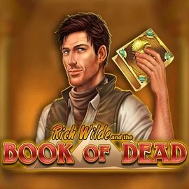 Book of Dead slot logo by Play'n GO at Casombie Casino