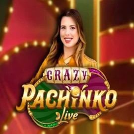 Crazy Pachinko logo – Live Casino by Evolution at Casombie Casino