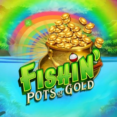 Fishin Pots Of Gold slot logo by Gameburger Studios at Casombie CasinoFishin Pots Of Gold