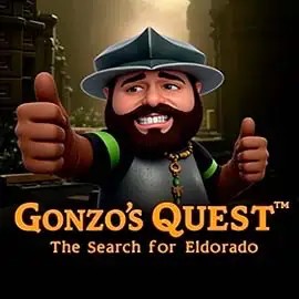 Gonzo's Quest game by NetEnt – logo hosted on Casombie Casino