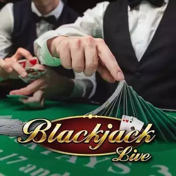 Official Live Casino logo: Live Blackjack by Evolution at Casombie Casino