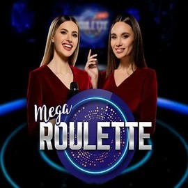 Mega Roulette online game logo by Pragmatic Play on casombies.eu