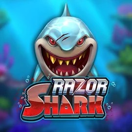 Razor Shark logo by Push Gaming at Casombie Casino